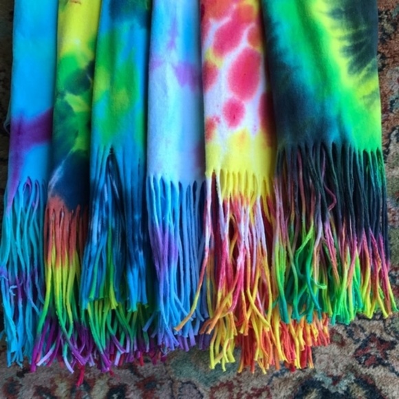 Handmade Fringe Tie Dye Tank Cut Off Ombre Muscle Tank - Picture 5 of 5